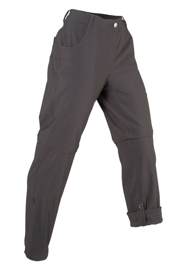Spodnie trekkingowe funkcyjne z odpinanymi nogawkami bonprix szary. Kolor: szary