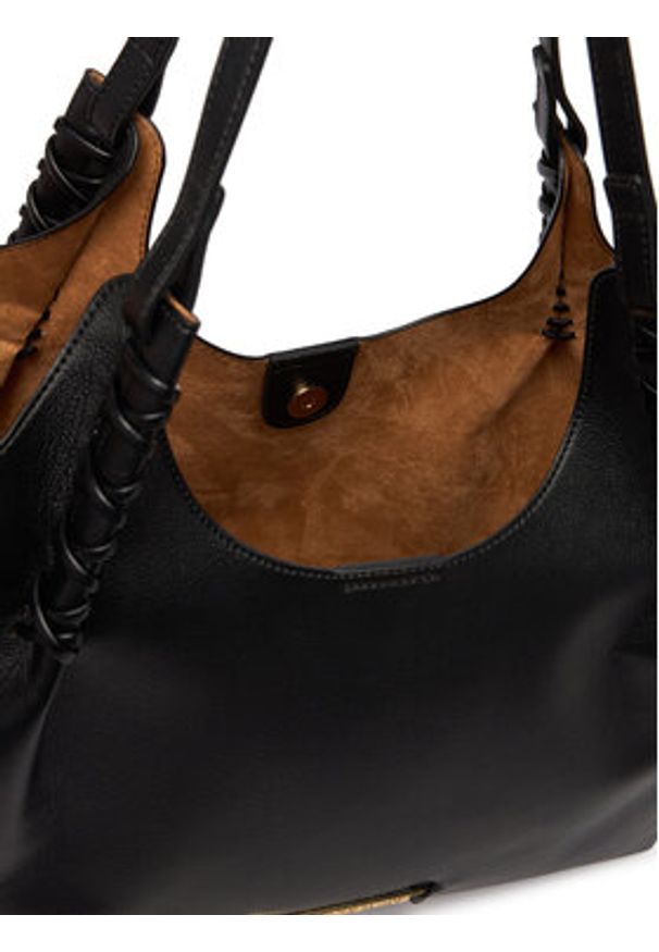 Love Moschino - LOVE MOSCHINO Torebka JC4297PP0OKL0000 Czarny. Kolor: czarny. Materiał: skórzane