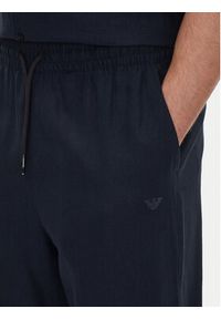 Emporio Armani Spodnie materiałowe EM000586 AF12356 UB102 Granatowy Regular Fit. Kolor: niebieski. Materiał: wiskoza #3