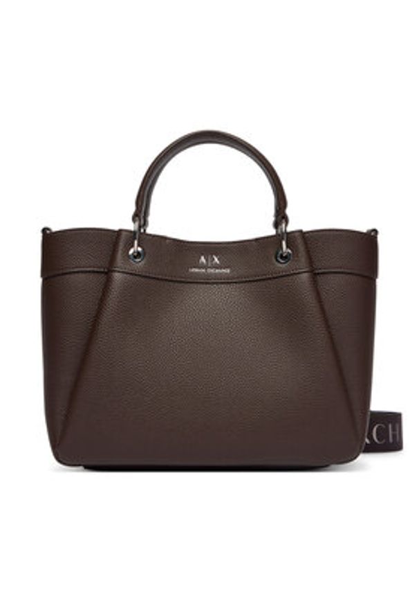 Armani Exchange Torebka 942911 CC783 U6018 Brązowy. Kolor: brązowy. Materiał: skórzane