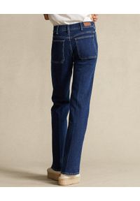 Ralph Lauren - RALPH LAUREN - Szerokie spodnie Jenn Flare. Kolor: niebieski. Wzór: aplikacja #3