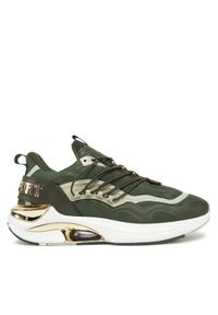 Plein Sport Sneakersy SAES USC0736 STE003 Khaki. Kolor: brązowy. Materiał: materiał