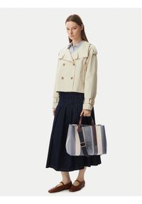 TOMMY HILFIGER - Tommy Hilfiger Torebka Th City Satchel Jacquard AW0AW18733 Niebieski. Kolor: niebieski #1