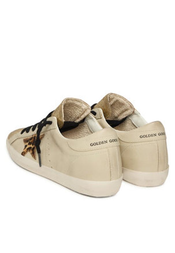 GOLDEN GOOSE - Golden Goose Sneakersy Super-Star Classic With List GWF00101.F007524.15741 Beżowy. Kolor: beżowy. Materiał: skóra