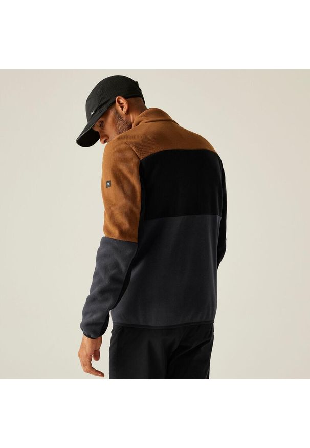 Regatta - Polar męski rozsuwany Ormont. Kolor: brązowy. Materiał: polar. Sport: turystyka piesza