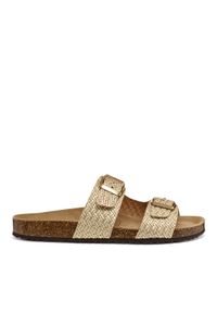 Geox Klapki D Brionia D35LSL 00047 C2012 Złoty. Kolor: złoty. Materiał: skóra #1