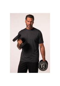 JAY-PI - Męska Koszulka funkcyjna fitness rękaw 1/2 szybkoschnący do roz. 7 XL. Kolekcja: plus size. Kolor: czarny. Materiał: elastan, poliester, materiał. Sport: fitness