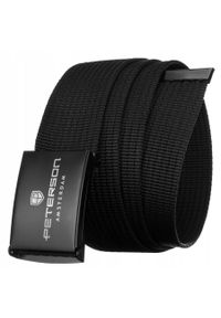 Pasek parciany Peterson [DH] PTN BLACKBLACK-2 czarny. Kolor: czarny. Materiał: jeans, materiał