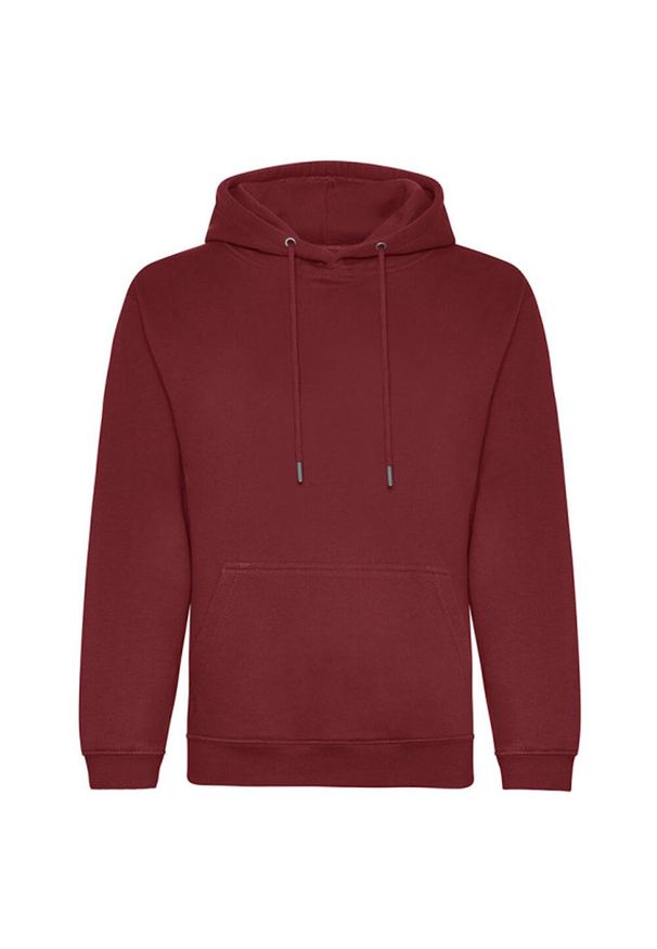 AWDIS - Organiczna Bluza Z Kapturem Unisex Dla Dorosłych. Typ kołnierza: kaptur. Kolor: czerwony, wielokolorowy, brązowy
