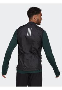 Adidas - adidas Kamizelka Own The Run Vest HL3926 Czarny Slim Fit. Kolor: czarny. Materiał: syntetyk