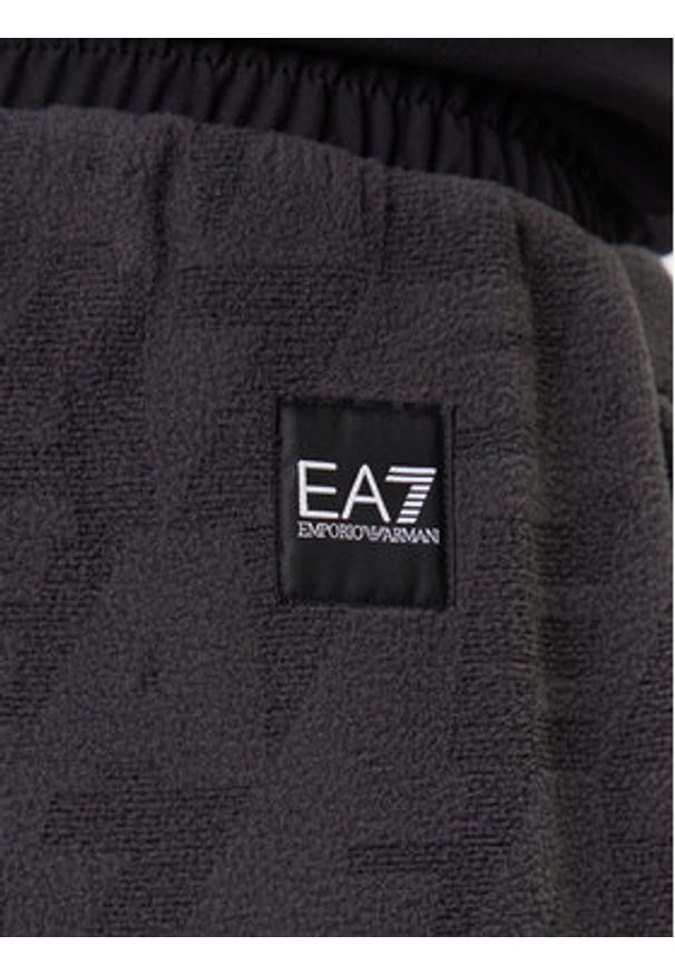 EA7 Emporio Armani Spodnie dresowe 7M000983 AF16804 U8117 Szary Relaxed Fit. Kolor: szary. Materiał: syntetyk