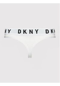 DKNY Stringi DK4529 Biały. Kolor: biały. Materiał: bawełna