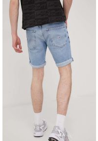 Tommy Jeans szorty jeansowe SCANTON BF0111 męskie. Kolor: niebieski. Materiał: denim