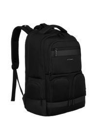 Plecak podróżny Peterson PTN PTY-03 czarny. Kolor: czarny. Materiał: materiał. Styl: elegancki