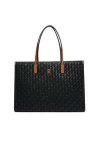 TOMMY HILFIGER - Tommy Hilfiger Torebka Th City Tote AW0AW18394 Czarny. Kolor: czarny. Materiał: skórzane #4