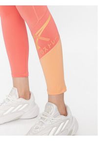 Asics Legginsy Tiger 2032C513 Koralowy Slim Fit. Kolor: pomarańczowy. Materiał: syntetyk