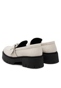 Hugo - HUGO Loafersy 50541731 Écru. Materiał: skóra, zamsz #6