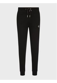Calvin Klein Jeans Spodnie dresowe Blend Fleece J20J212872 Czarny Regular Fit. Kolor: czarny. Materiał: dresówka, bawełna
