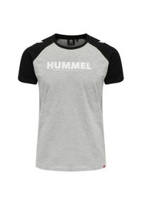 Koszulka Hummel Legacy Blocked. Kolor: szary. Sport: piłka nożna