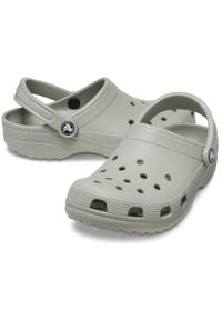 Crocs Clásico Zueco. Okazja: na co dzień. Kolor: szary. Materiał: materiał, syntetyk. Styl: casual