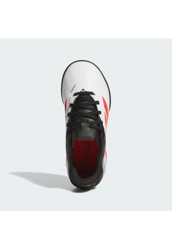 Adidas - Buty Copa Pure 3 League TF Kids. Kolor: biały, czerwony, wielokolorowy, czarny. Materiał: materiał