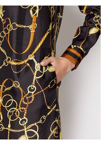 Luisa Spagnoli Sukienka koszulowa Premi 538822 Czarny Regular Fit. Kolor: czarny. Materiał: jedwab, wiskoza. Typ sukienki: koszulowe #5