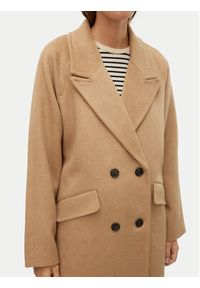 Vero Moda Płaszcz wełniany Harper 10320446 Beżowy Regular Fit. Kolor: beżowy. Materiał: syntetyk #5