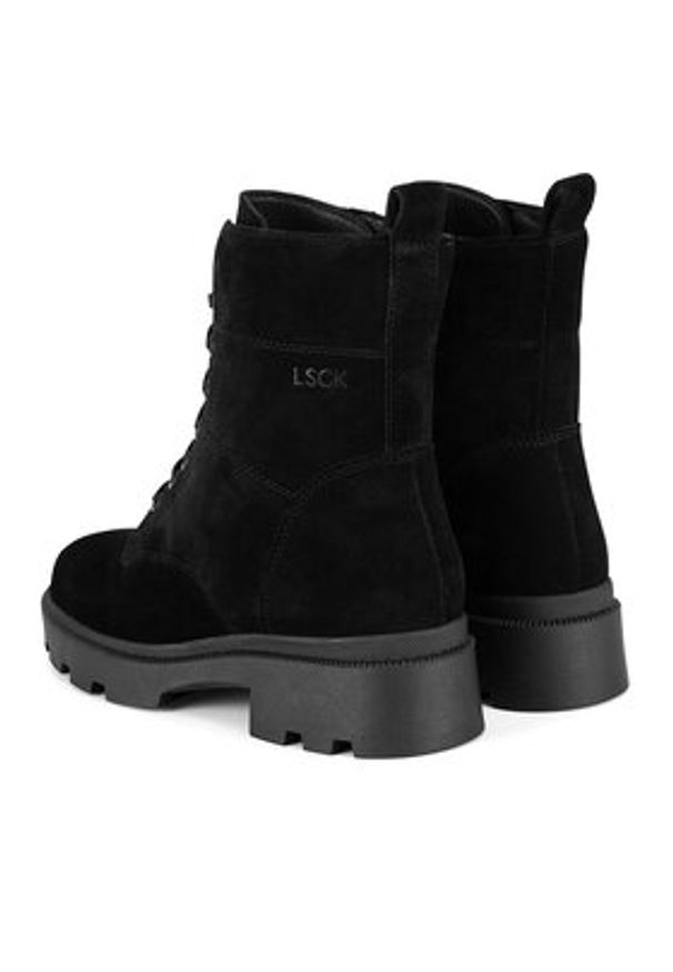 Lasocki Trzewiki ARC-DOMINA-03 Czarny. Kolor: czarny. Materiał: skóra, zamsz