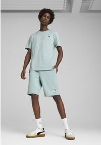 Puma - Młodzieżowa koszulka Essentials 2 Colour z małym logo No. 1 PUMA. Kolor: zielony. Wzór: haft