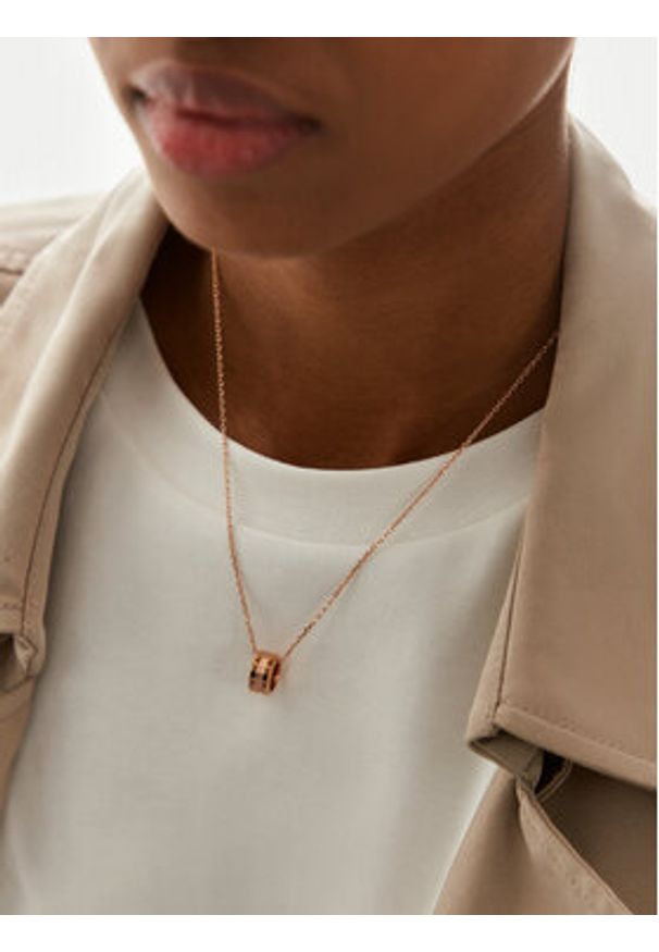 Daniel Wellington Naszyjnik Elan DW00400158 Różowe złocenie. Materiał: metalowe. Kolor: różowy