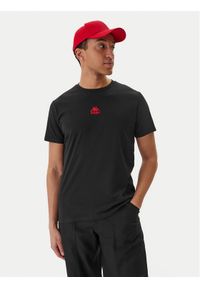 Kappa T-Shirt 382J2QW Czarny Regular Fit. Kolor: czarny. Materiał: bawełna #1