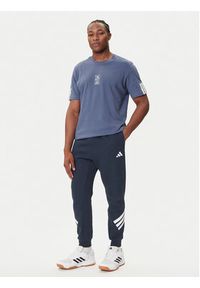 Adidas - adidas Spodnie dresowe Future Icons 3-Stripes JW7088 Granatowy Regular Fit. Kolor: niebieski. Materiał: syntetyk, bawełna #3