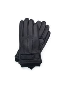 Wittchen - Rękawiczki męskie czarne. Kolor: czarny. Materiał: skóra #1