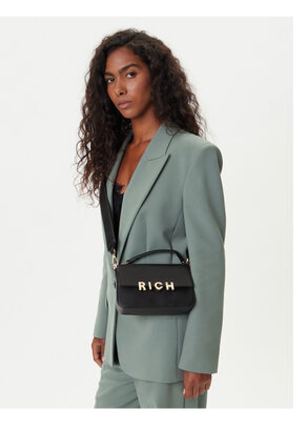 John Richmond Torebka RWP25161BO Czarny. Kolor: czarny. Materiał: skórzane