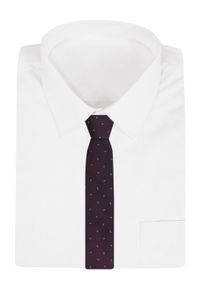 Jedwabny Krawat Męski - His Story - Głęboka Czerwień, Łezki (Paisley). Kolor: czerwony. Materiał: jedwab. Wzór: paisley. Styl: klasyczny, elegancki