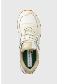 New Balance buty U574VY2 kolor beżowy. Zapięcie: sznurówki. Kolor: beżowy. Materiał: guma. Model: New Balance 574 #2