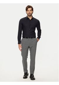 Calvin Klein Koszula K10K113528 Granatowy Slim Fit. Kolor: niebieski. Materiał: bawełna #4