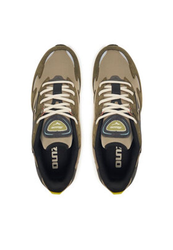 Mizuno Sneakersy Wave Rider ß D1GA3309 Brązowy. Kolor: brązowy. Materiał: skóra. Model: Mizuno Wave