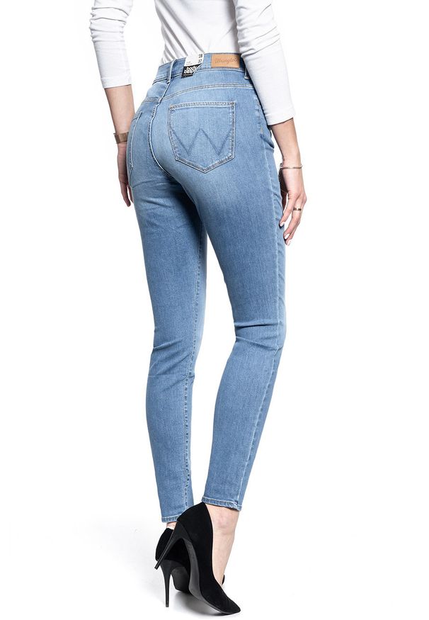 Wrangler - SPODNIE DAMSKIE WRANGLER SKINNY HIGH RISE STAYIN' LIGHT W27HJM96D 112128089