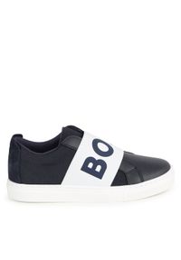 BOSS - Boss Sneakersy J50863 M Granatowy. Kolor: niebieski