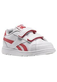 Buty do chodzenia niemowlęce Reebok Royal Prime. Zapięcie: rzepy. Kolor: biały. Materiał: syntetyk, tkanina, materiał. Szerokość cholewki: normalna. Model: Reebok Royal. Sport: turystyka piesza