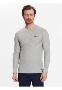 Polo Ralph Lauren Longsleeve 714899615003 Szary Regular Fit. Typ kołnierza: polo. Kolor: szary. Materiał: bawełna, syntetyk. Długość rękawa: długi rękaw