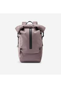 Plecak rolltop Decathlon 29 litrów. Kolor: czarny, fioletowy, brązowy, wielokolorowy. Materiał: materiał, poliester