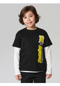 Sinsay - Koszulka SpongeBob SquarePants - czarny. Kolor: czarny #1