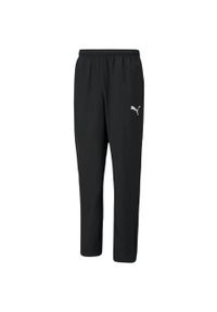 Spodnie męskie Puma teamRISE Sideline Pants. Kolor: czarny, biały, wielokolorowy. Sport: piłka nożna