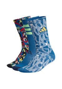Skarpety Adidas Farm 3Pp. Kolor: niebieski, wielokolorowy, żółty. Sport: fitness #1
