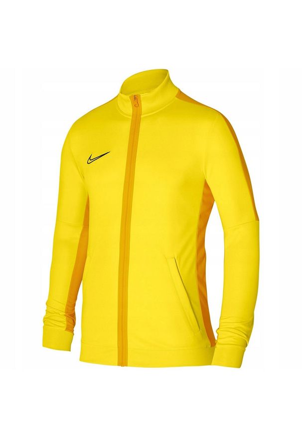 Nike - Męska Kurtka Academy DriFIT. Kolor: żółty. Sport: turystyka piesza