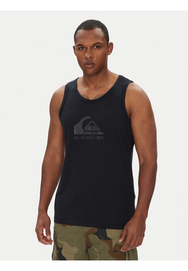 Quiksilver Tank top EQYZT08041 Czarny Regular Fit. Kolor: czarny. Materiał: bawełna
