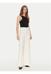 TwinSet - TWINSET Spodnie palazzo 251TP2102 Écru Wide Leg. Materiał: syntetyk #5