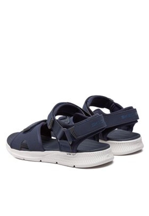skechers - Skechers Sandały Go Consistent Sandal-Tributary 229097/NVBK Granatowy. Kolor: niebieski. Materiał: skóra